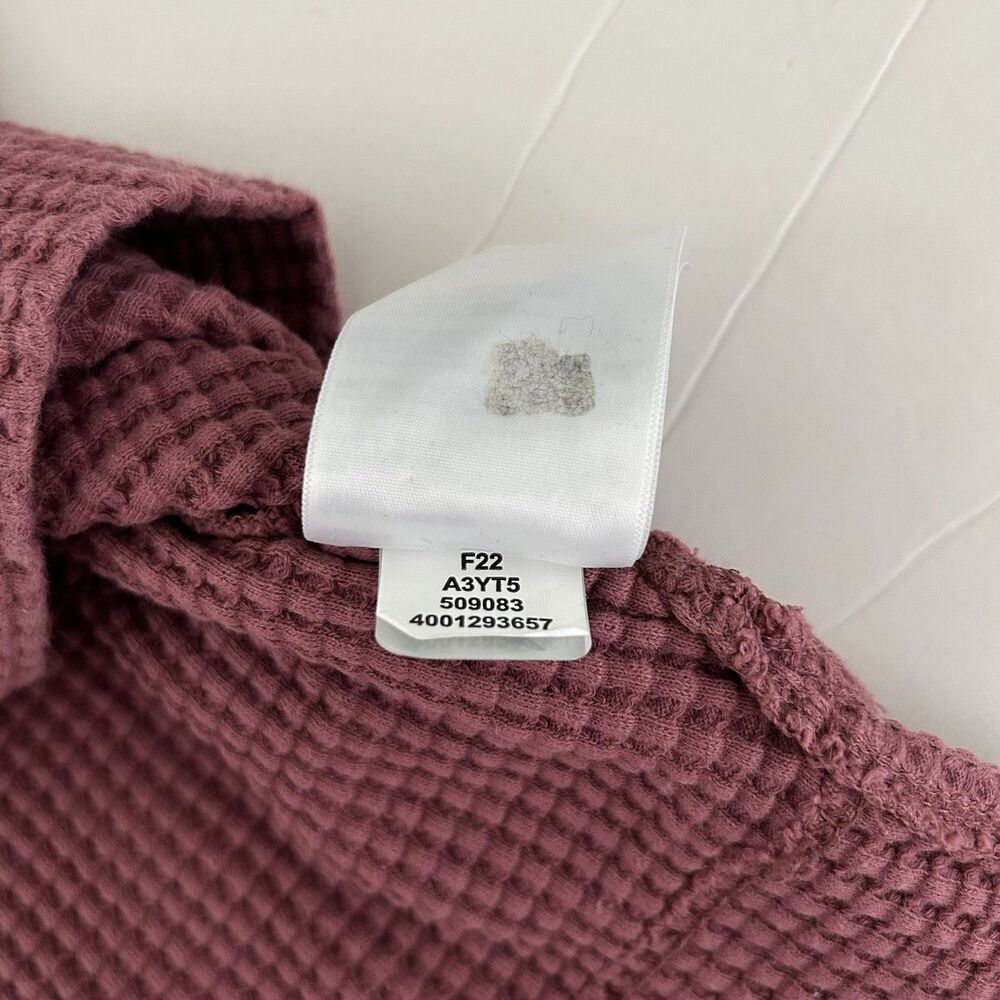 The North Face Shirt Womens XL Chabot Waffle Knit Thermal Mauve Hiking Outdoors - Picture 9 of 9